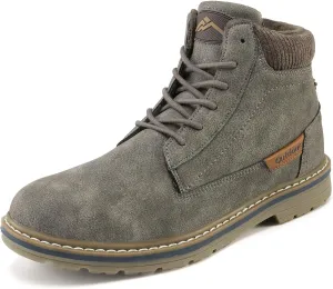 Men's Waterproof Mid-Top Chukka Boots for Work Everyday Wear Casual Outdoor