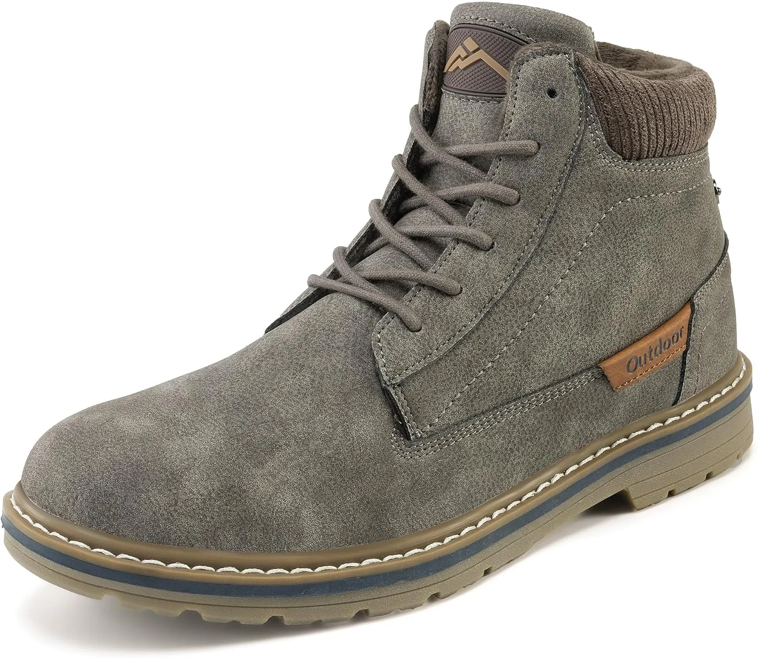 Men's Waterproof Mid-Top Chukka Boots for Work Everyday Wear Casual Outdoor