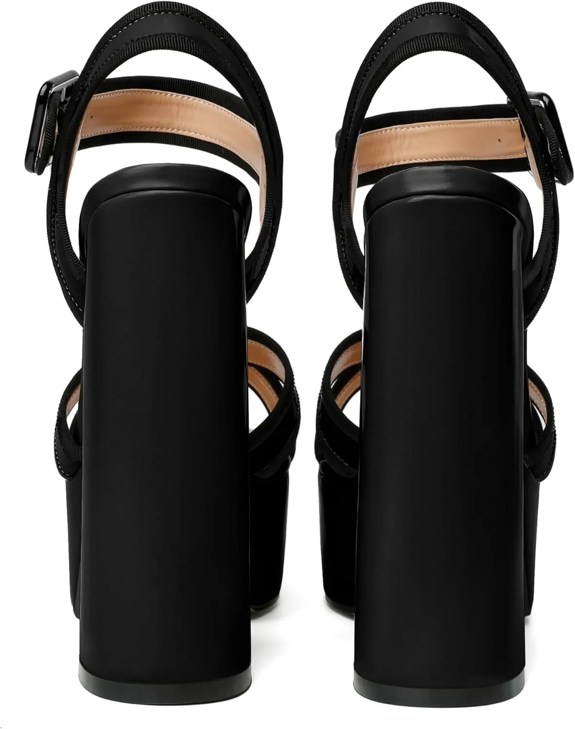 Mettesally Women's Chunky Platform Heels Open Toe Ankle Strap Block Heel Sandals Party Summer Shoes