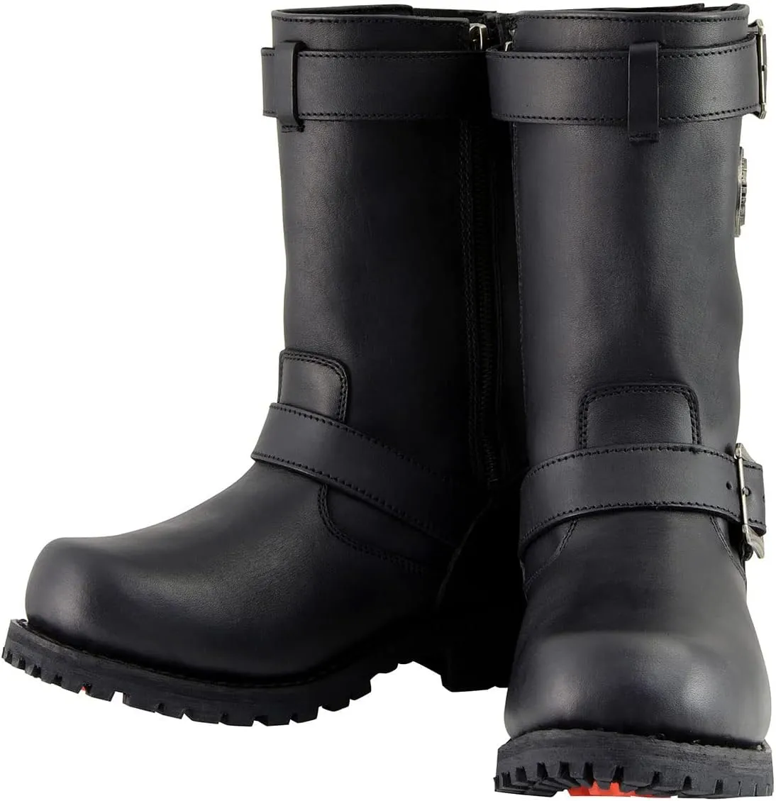 Milwaukee Leather Men's Black 11-Inch Classic Engineer Motorcycle Leather Boots MBM9020