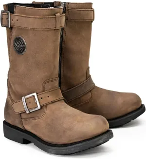 Milwaukee Leather Women's Classic Engineer Motorcycle Leather Rider Boots - 7.5