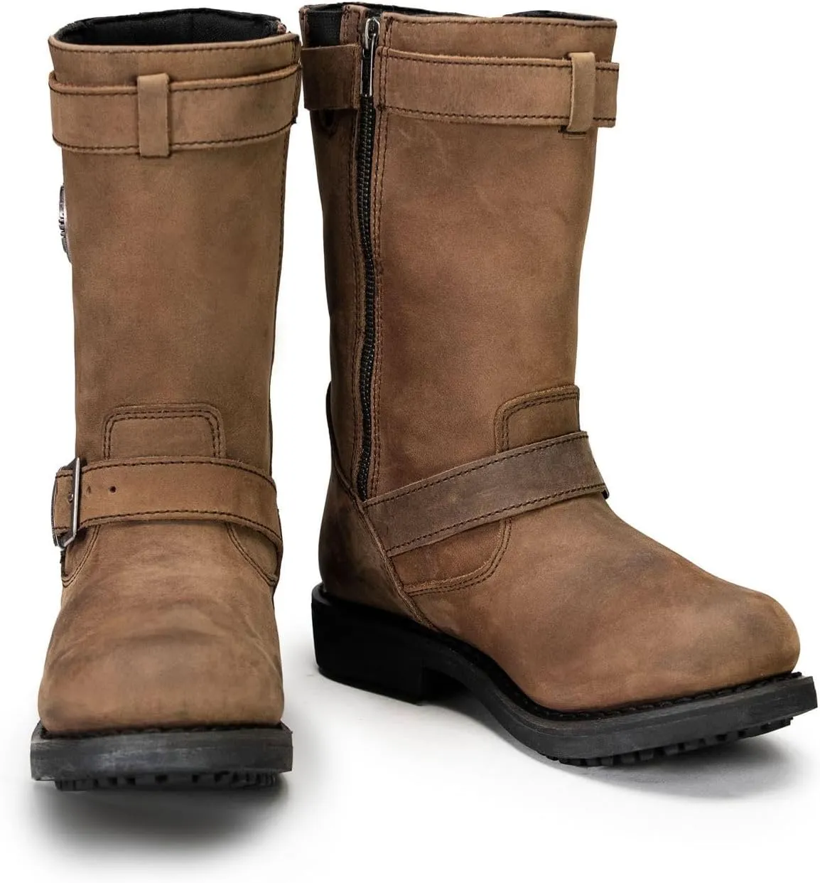 Milwaukee Leather Women's Classic Engineer Motorcycle Leather Rider Boots - 7.5