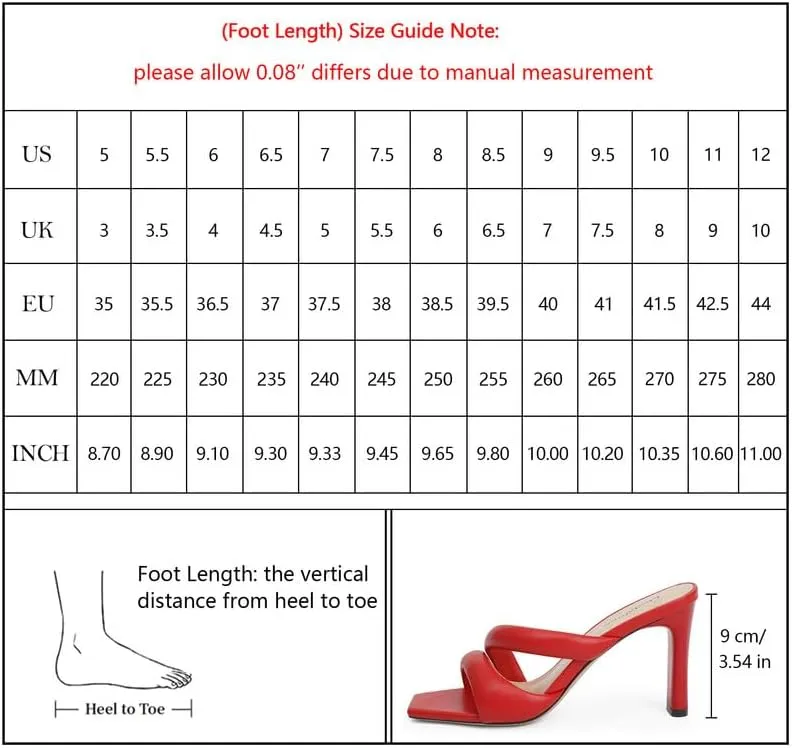 Modatope Heeled Mules for Women Square Toe Heels Chunky Block Heeled Sandals Dress Shoes