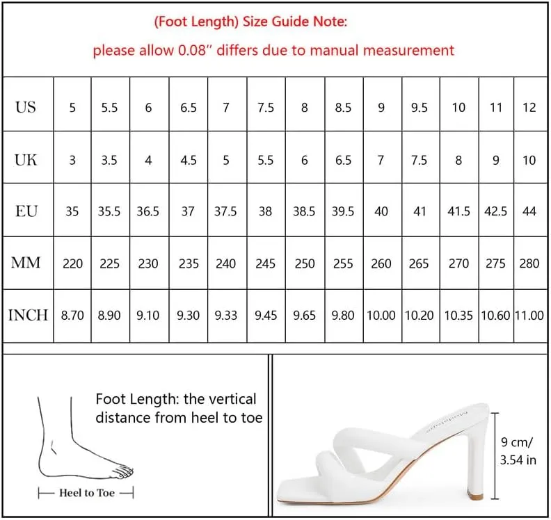 Modatope Heeled Mules for Women Square Toe Heels Chunky Block Heeled Sandals Dress Shoes