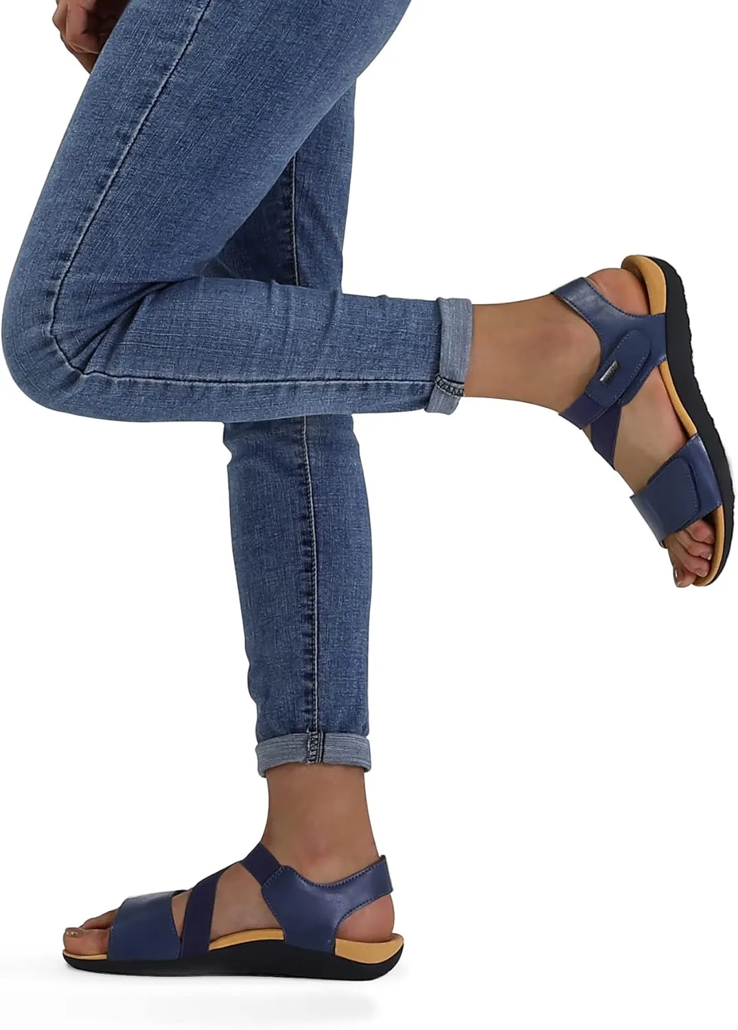 mysoft Women's Arch Support Sandals Orthotic Comfortable Walking Sandals Lightweight Adjustable Summer Outdoor Shoes