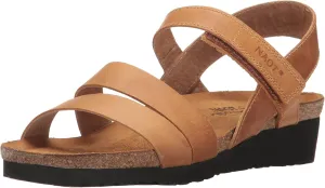 NAOT Kayla Women’s Sandals - Supportive 3-Strap Design with Backstrap, Cork & Latex Footbed - Arch Support - Travel-Friendly Comfortable Walking Sandals for All-Day Wear
