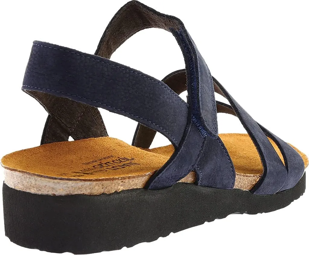 NAOT Kayla Women’s Sandals - Supportive 3-Strap Design with Backstrap, Cork & Latex Footbed - Arch Support - Travel-Friendly Comfortable Walking Sandals for All-Day Wear