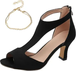Nevriz Orthopedic High Heels, Dress Shoes for Women 2024, Heels Orthopedic High Heels, Open Toe Sandals Casual Pumps Beach Boho Sandals Outdoor Shoes