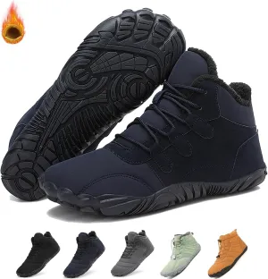 New Winter Glacia Barefoot Shoes, 2025 Barefoot Shoes for Men Women Wide Feet Waterproof Non-Slip Warm Walking Shoes