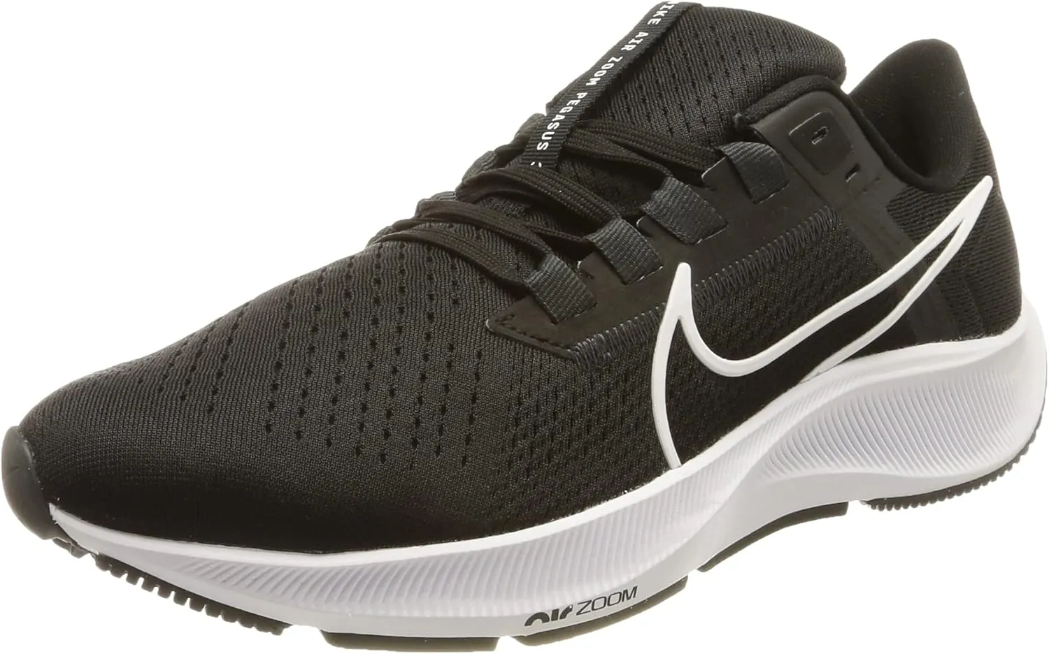 Nike Air Zoom Pegasus 38 Mens Running Trainers CW7356 Sneakers Shoes (UK 10 US 11 EU 45, Black White Anthracite Volt 002)