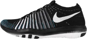 Nike Women's Free Transform Flyknit Training Shoe, BLACK/WHITE-WOLF GREY-DARK GREY, 5.5 B(M) US