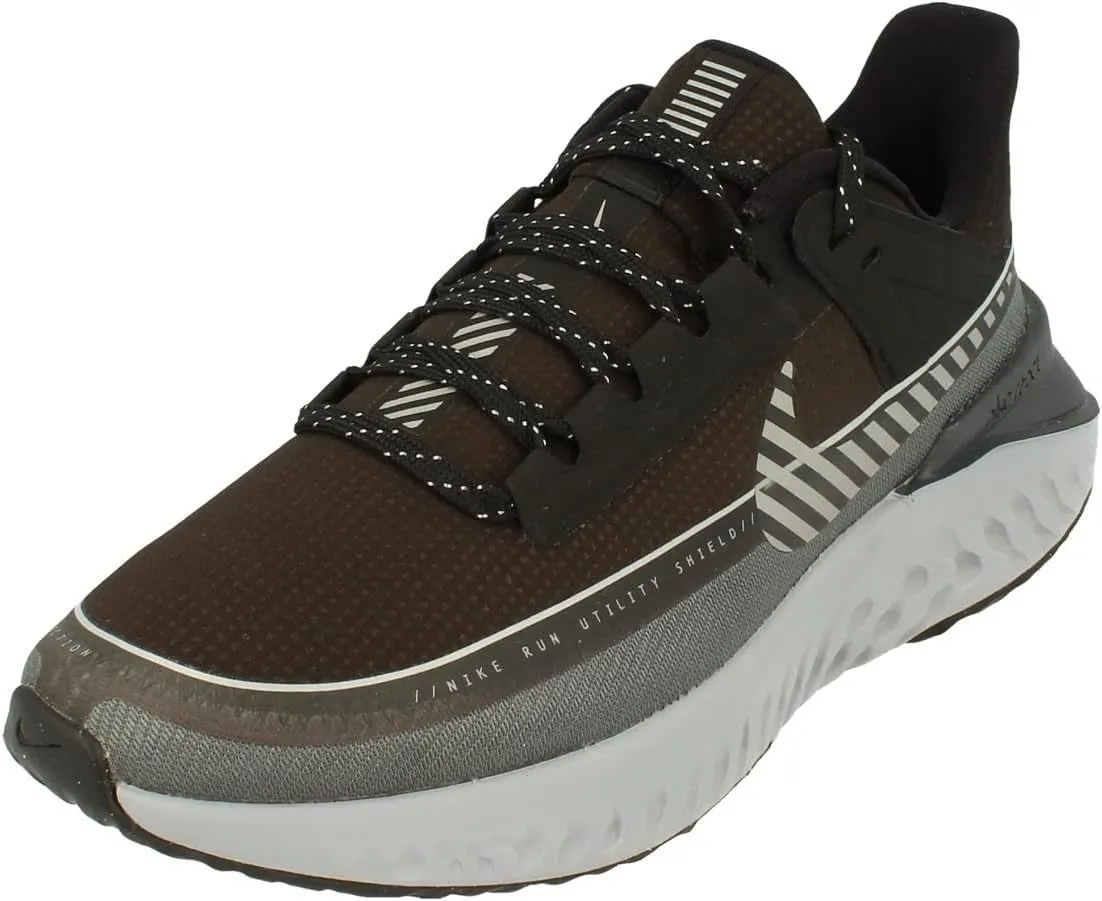 Nike Womens Legend React 2 Shield Running Trainers BQ3383 Sneakers Shoes (UK 3.5 US 6 EU 36.5, Black Reflect Silver Dark Grey 001)