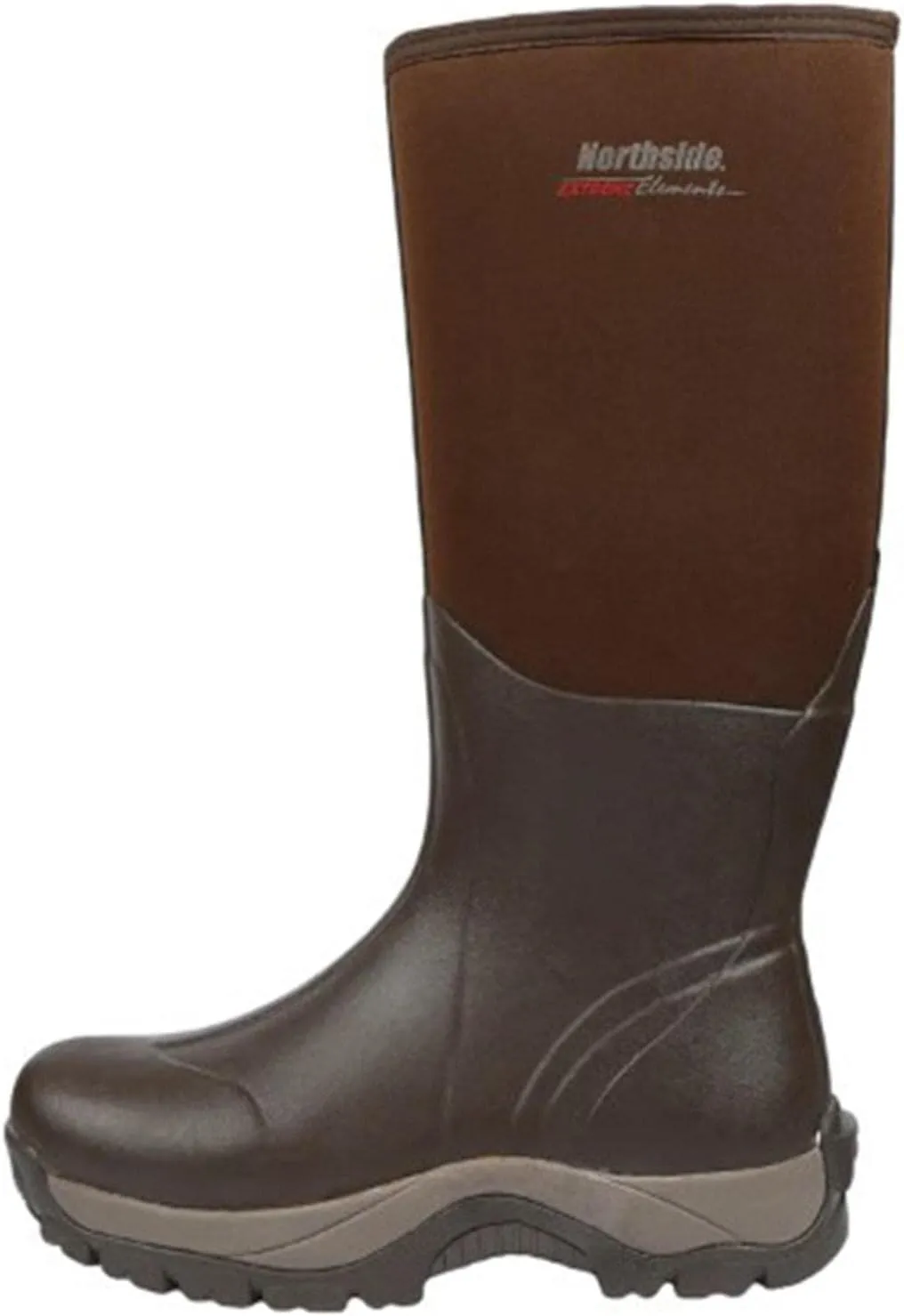 Northside Mens Glacier Drift Neoprene All-Weather Boots - Dark Brown Size 14