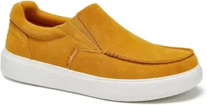 OrthoComfoot Men's Orthopedic Slip-On Loafers Walking Shoes: Casual Arch Support Loafers for Plantar Fasciitis, Comfortable Orthotic Dress Shoes for Foot and Heel Pain Relief