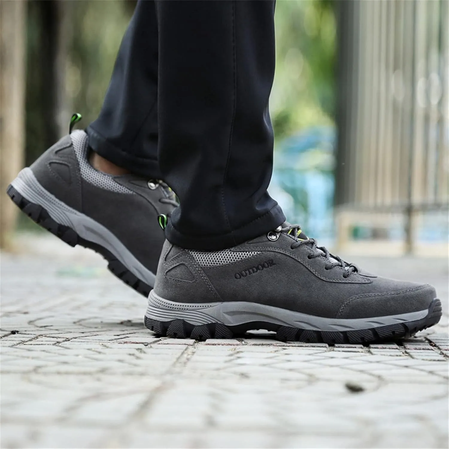Orthopedic Hiking Shoes Men Waterproof Work Shoes Breathable Outdoor Walking Shoes Casual Non Slip Shoes