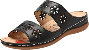 Orthopedic Summer Slides for Women with Arch Support Comfortable Walking Shoes Lightweight Adjustable Straps Beach Casual Outdoor Recovery Sandals