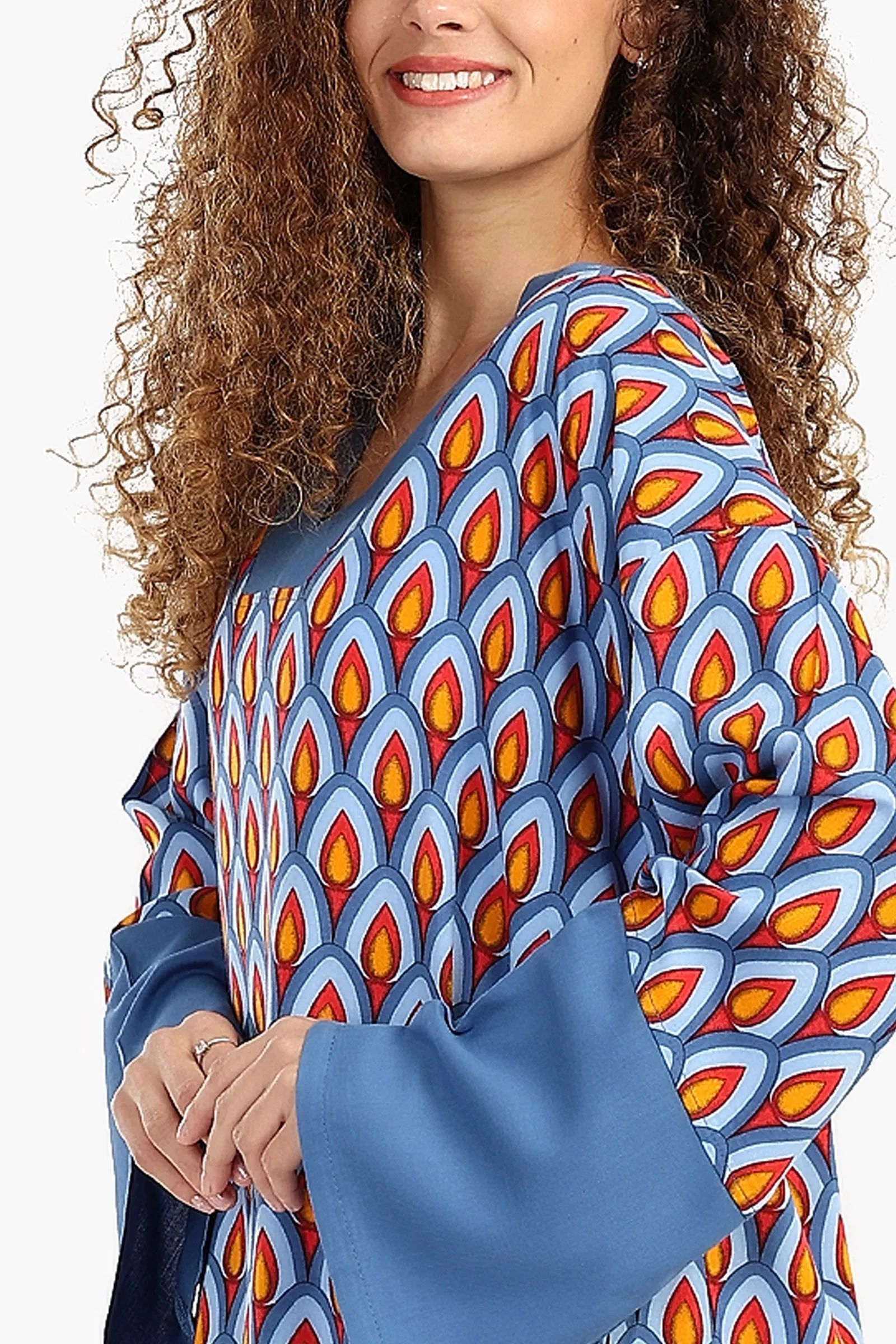 Oversized All Over Print Dress