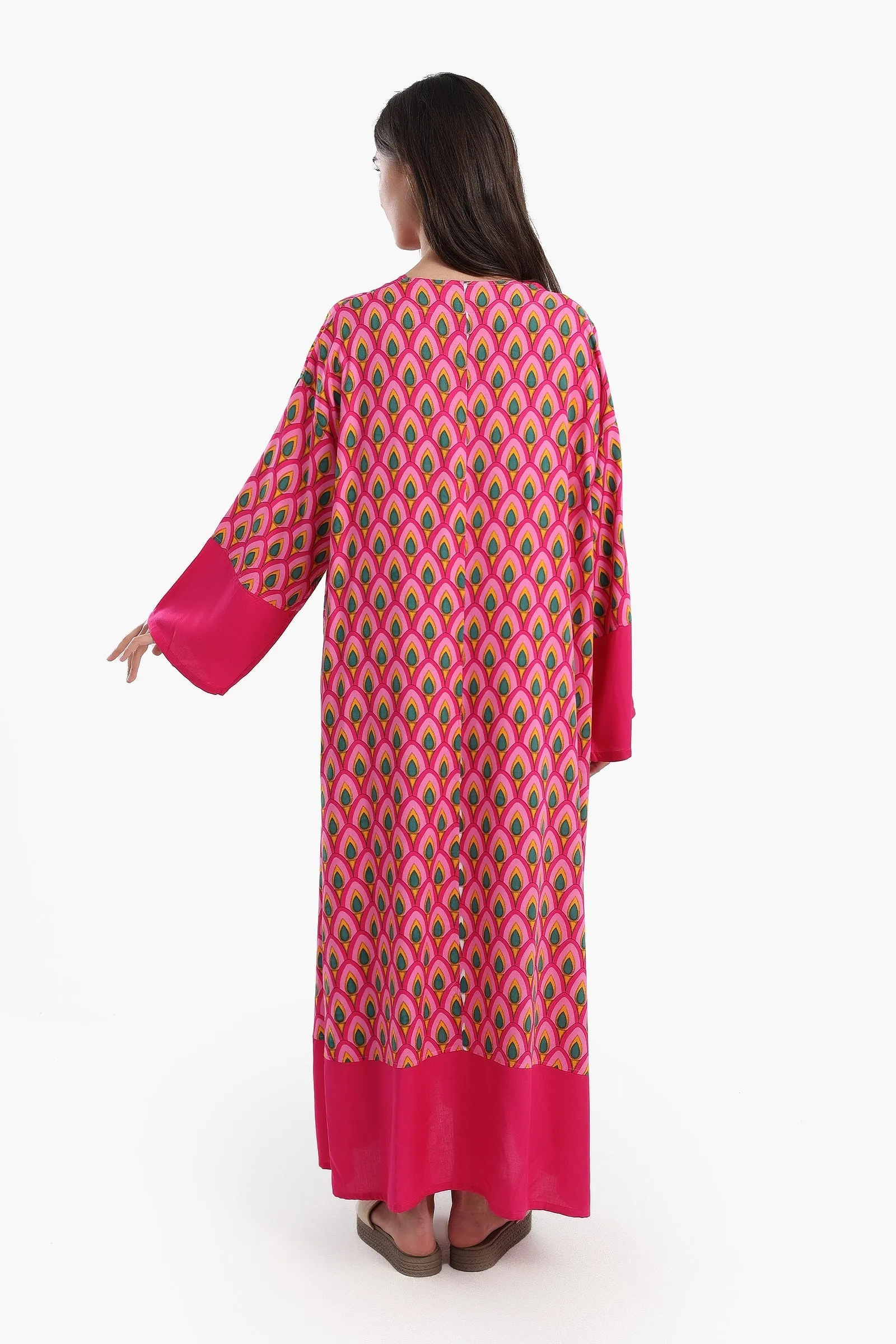 Oversized All Over Print Dress