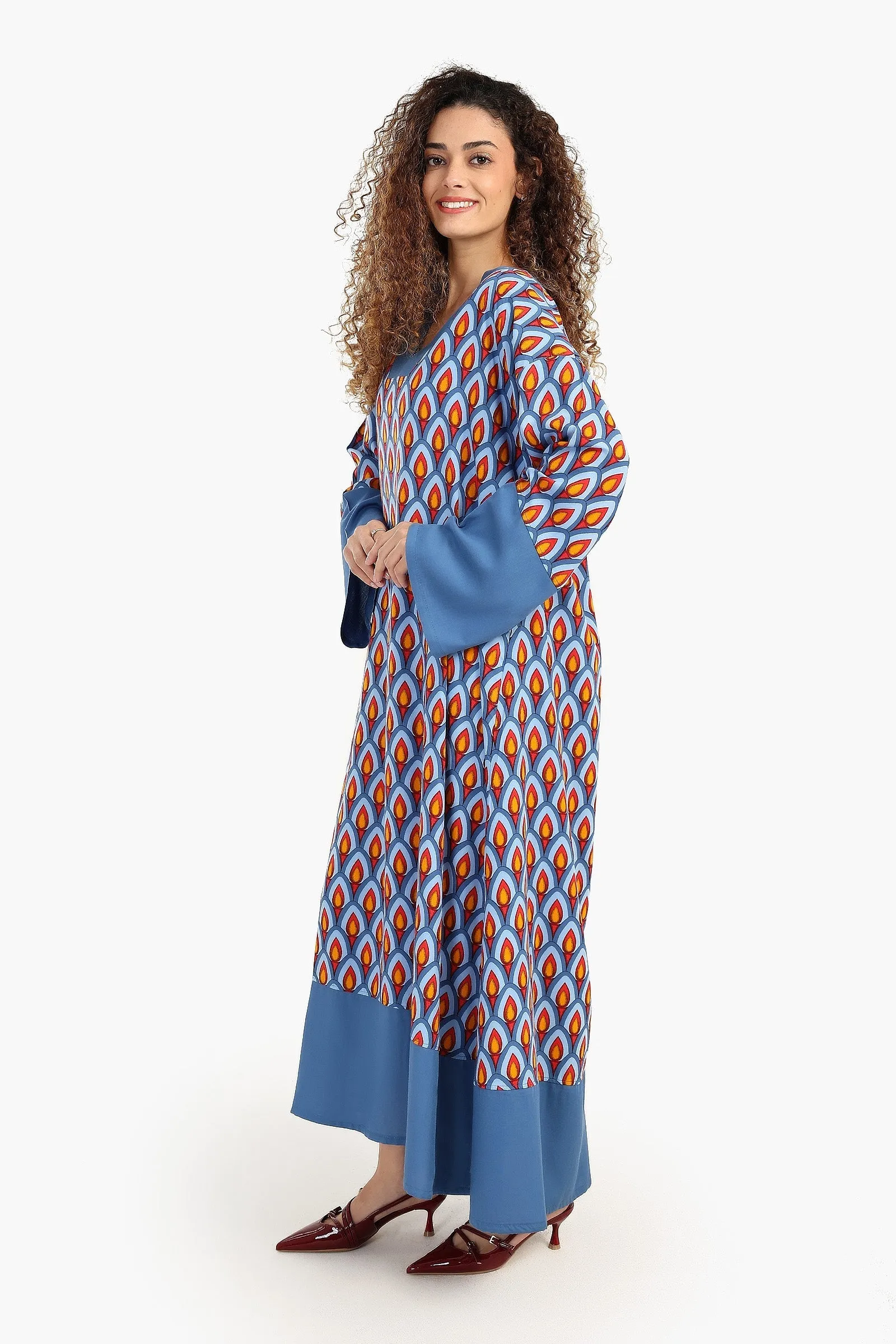 Oversized All Over Print Dress