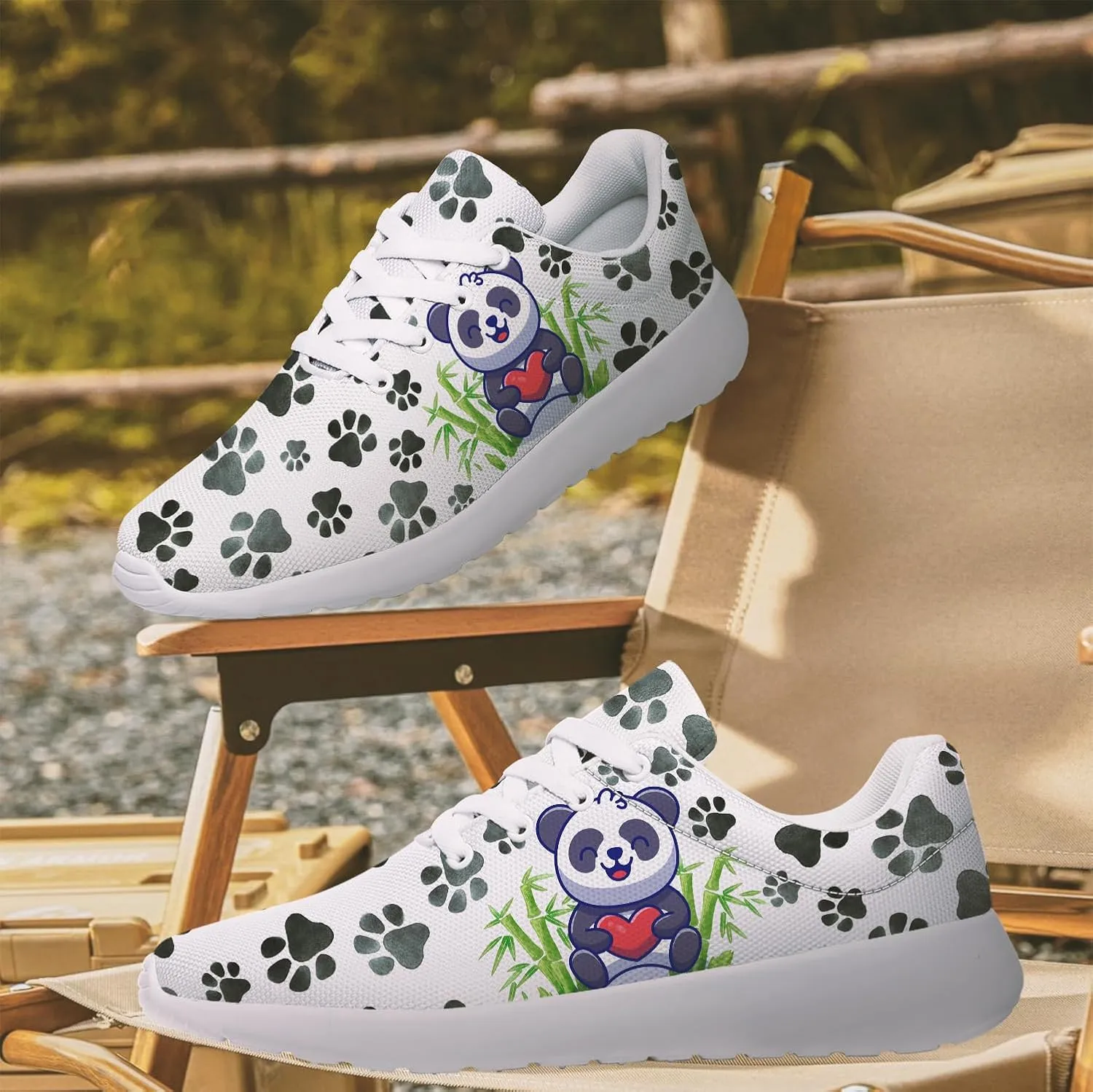 Panda Sneakers for Women Men Tennis Shoes Walking Sneakers Panda Gifts for Women Men