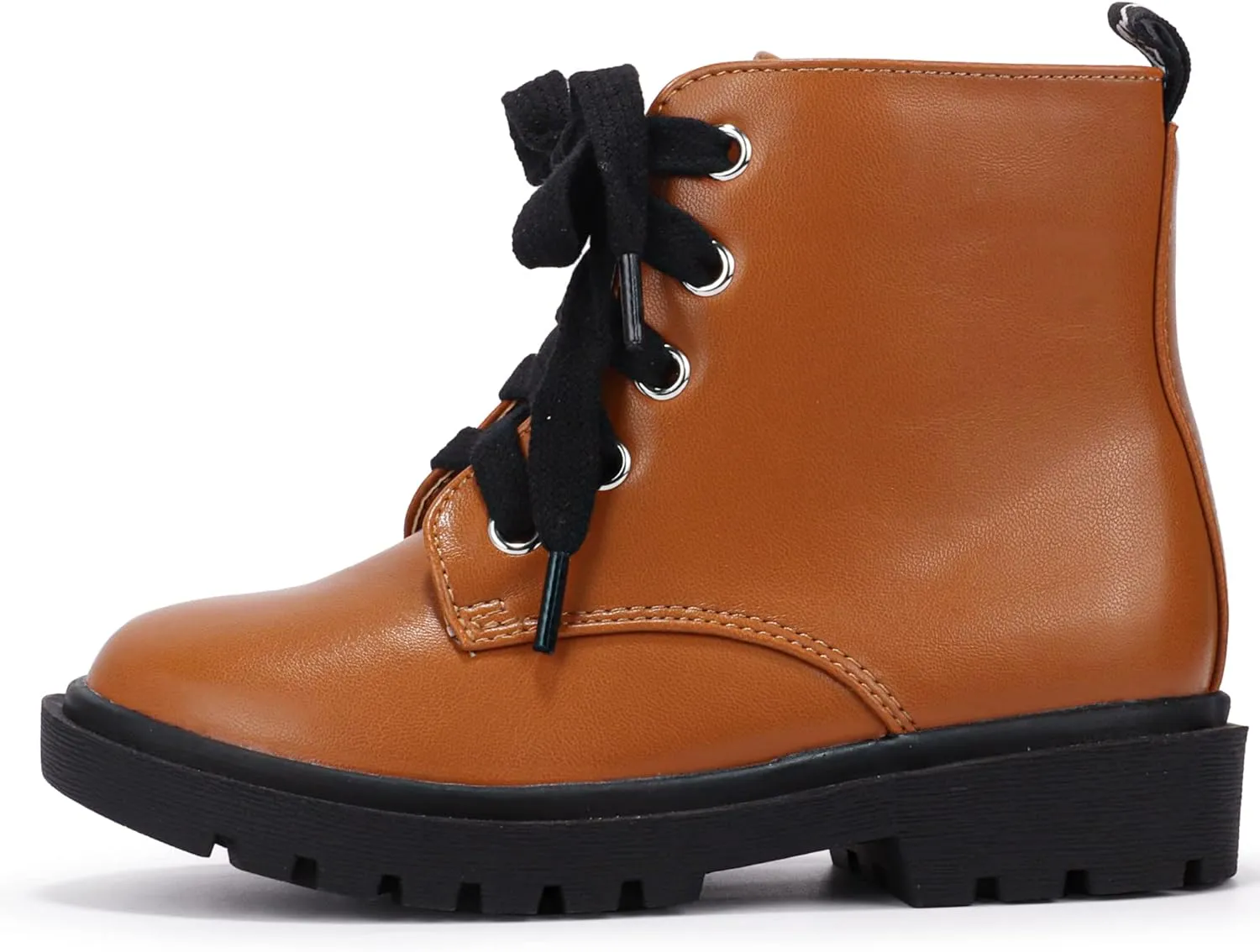 PANDANINJIA Christina Boys Girls Short Ankle Boots Fashion Dress Booties Waterproof Combat Shoes with Zipper for Toddler Little Kid