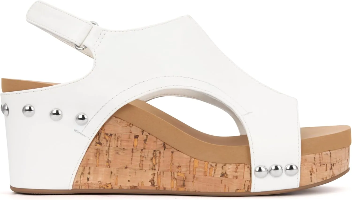PARTY Women's Wedge Sandals With Buckle Ankle Strap for Dressy Summer
