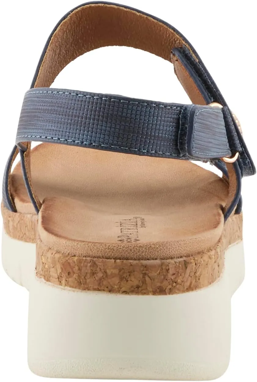 PATRIZIA Women's VIONA Adjustable Straps Slingback Wedge Sandals