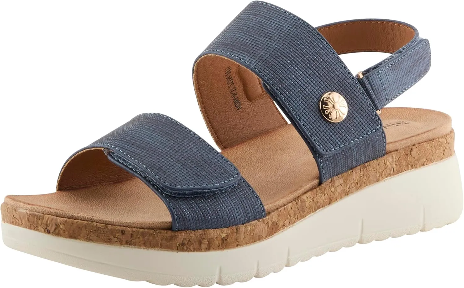 PATRIZIA Women's VIONA Adjustable Straps Slingback Wedge Sandals