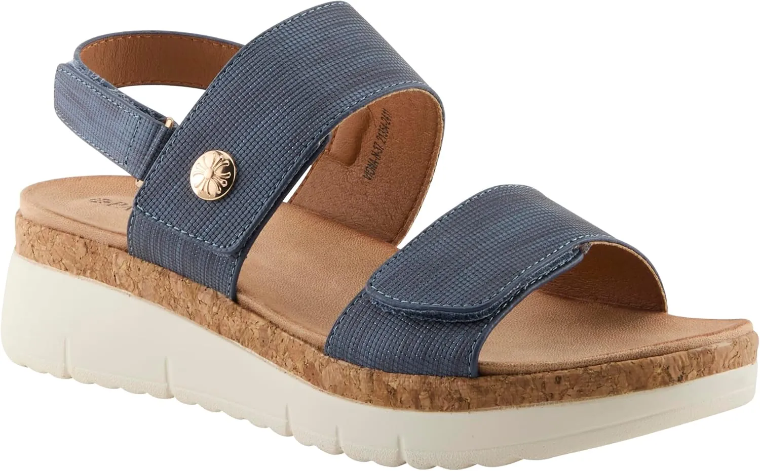 PATRIZIA Women's VIONA Adjustable Straps Slingback Wedge Sandals