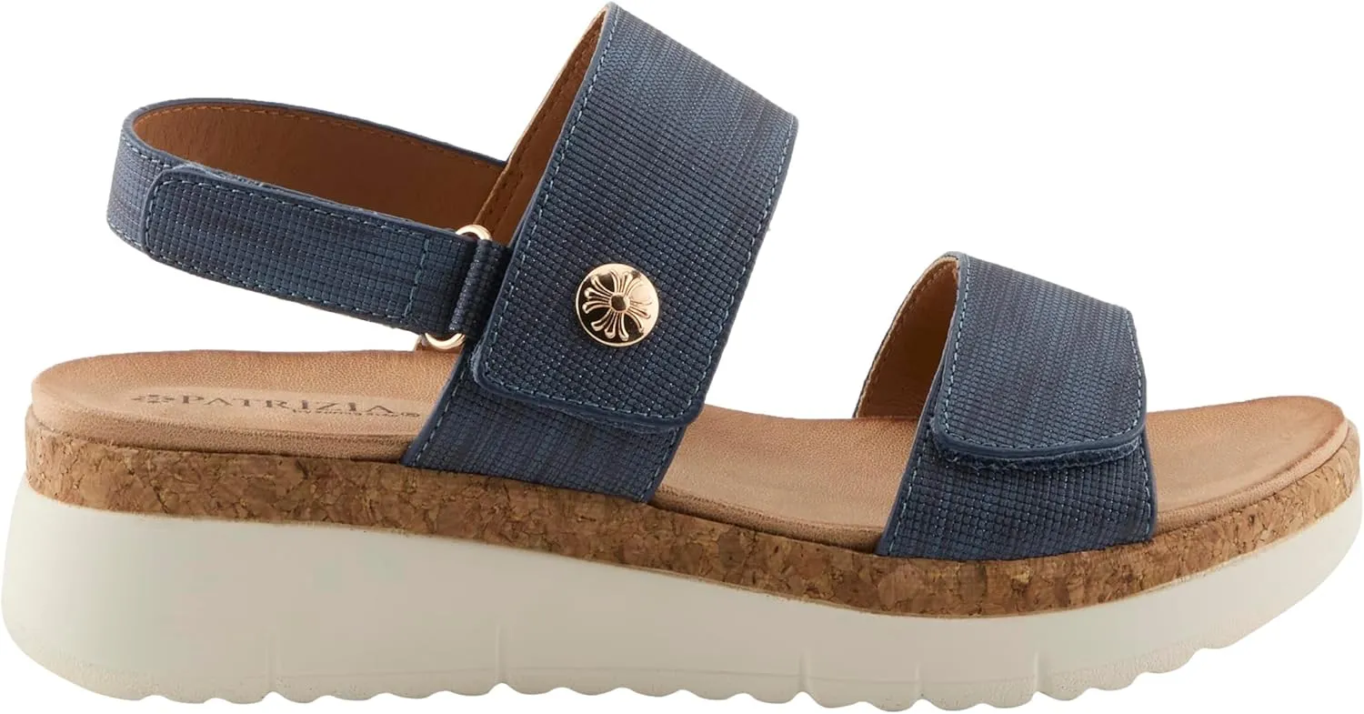 PATRIZIA Women's VIONA Adjustable Straps Slingback Wedge Sandals
