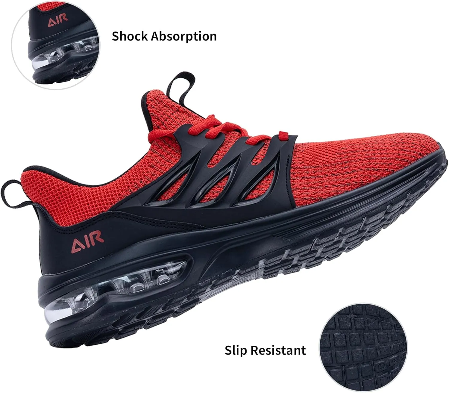 PERSOUL Mens Air Running Shoes Athletic Tennis Sneakers Lightweight Breathable Workout Gym Jogging Sport Shoes for Men Size7-13