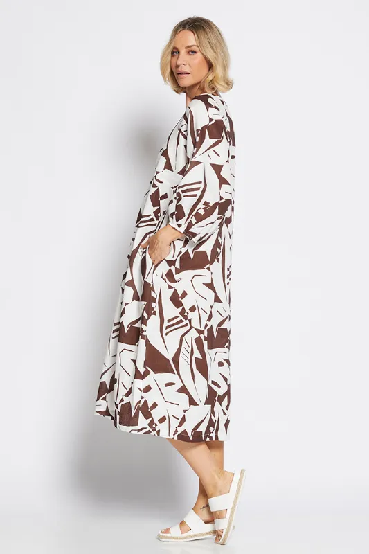 Philosophy Billow Dress | Jungle Choc