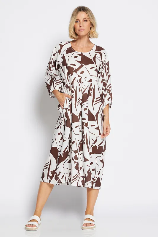 Philosophy Billow Dress | Jungle Choc