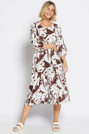 Philosophy Billow Dress | Jungle Choc