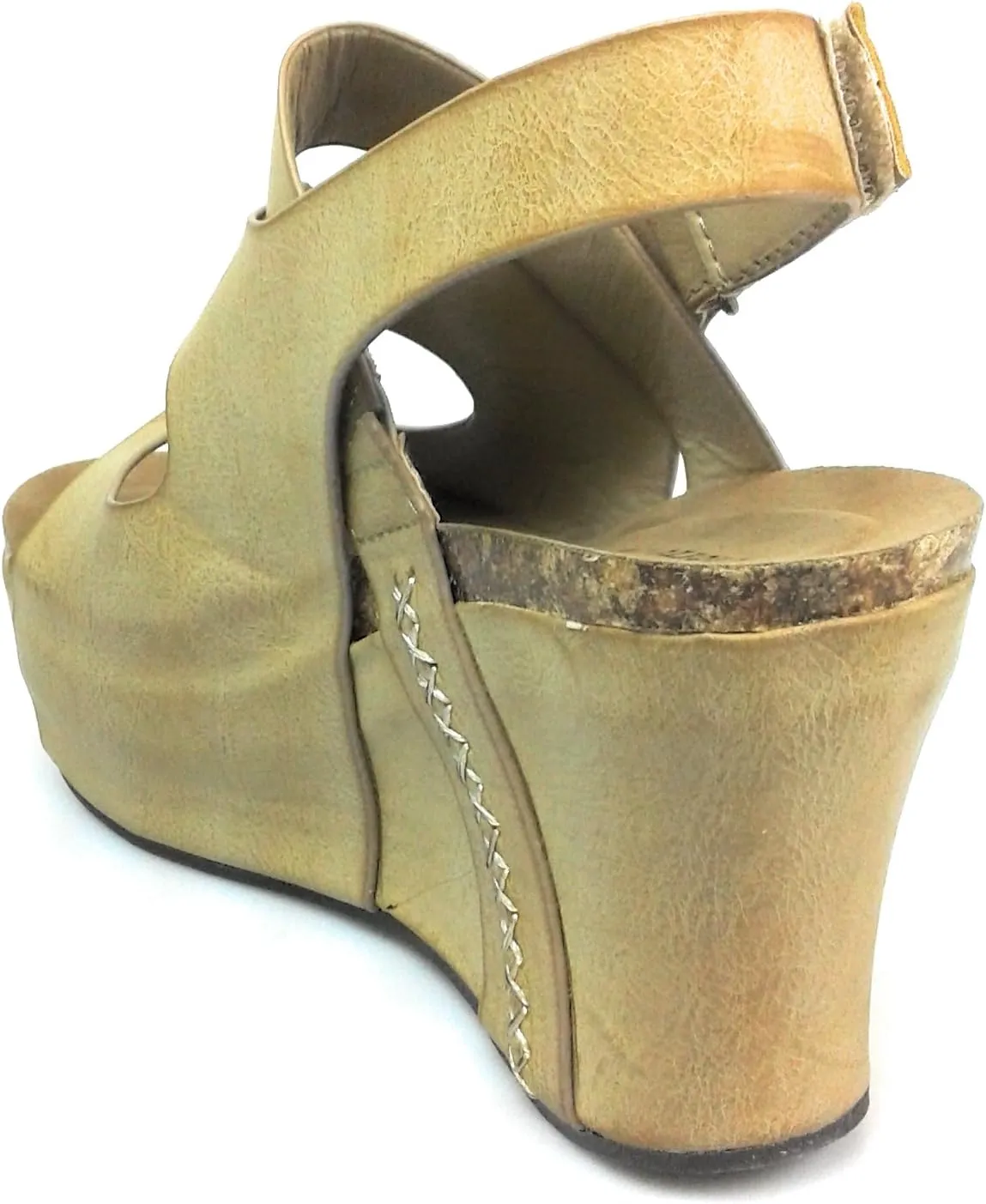 Pierre Dumas Hester-10 Women Low Wedge with an Adjustable Side Buckle