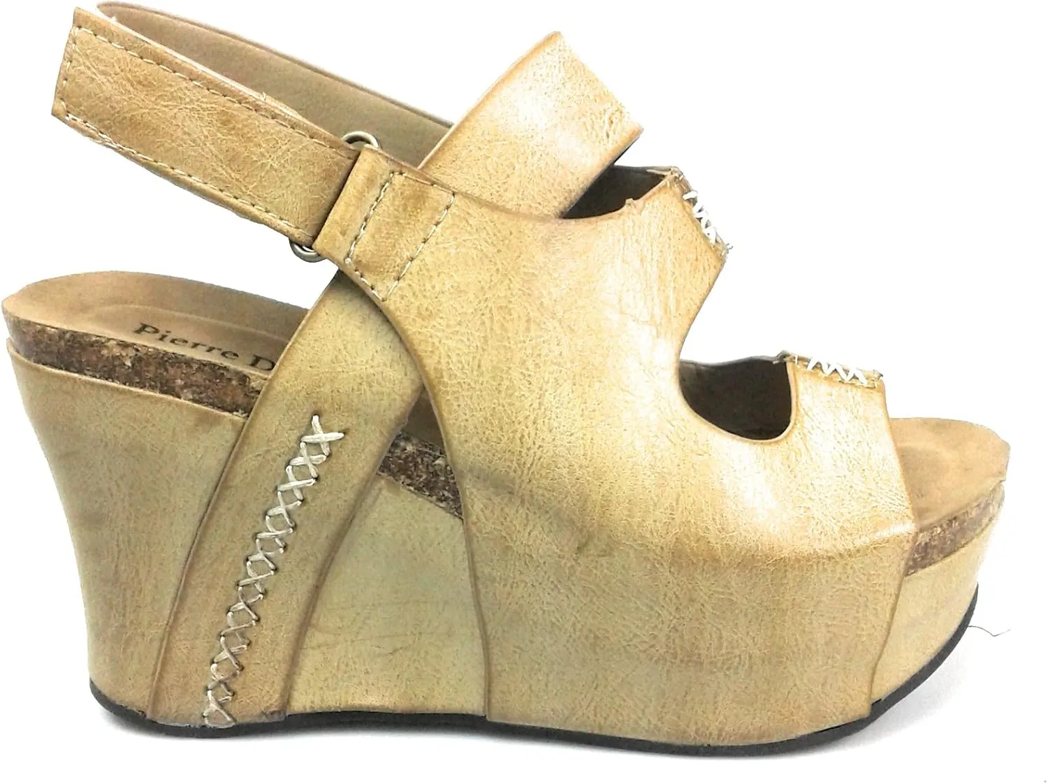 Pierre Dumas Hester-10 Women Low Wedge with an Adjustable Side Buckle
