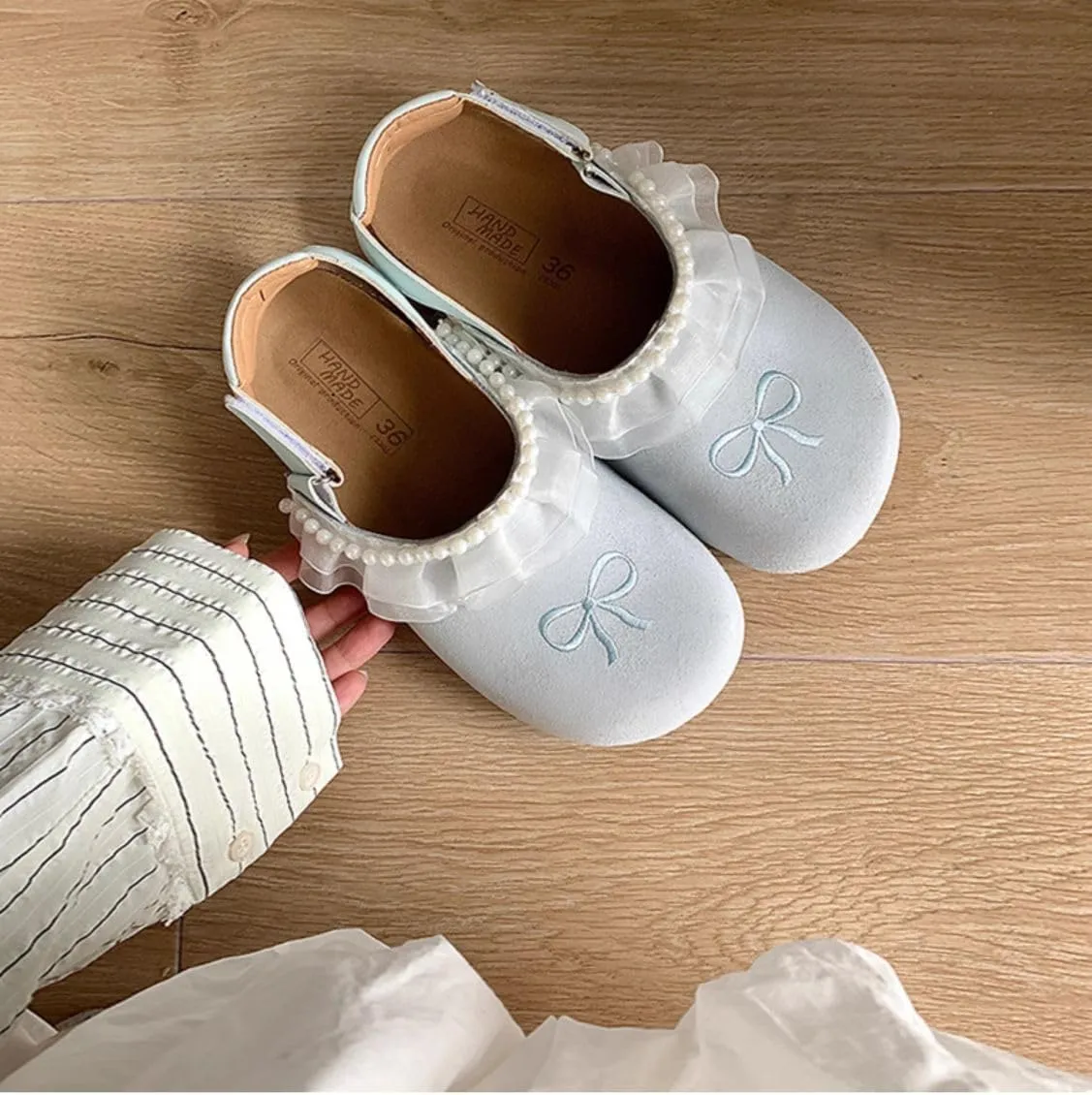 Potato Shoes with Back Strap Clogs Mules Ballet Flat Slip on Sandals Standing All Day Women Slippers Preppy Girls - Cute Causal Comfortable Walking Lightweight Running Trendy Tennis & Racquet Sport
