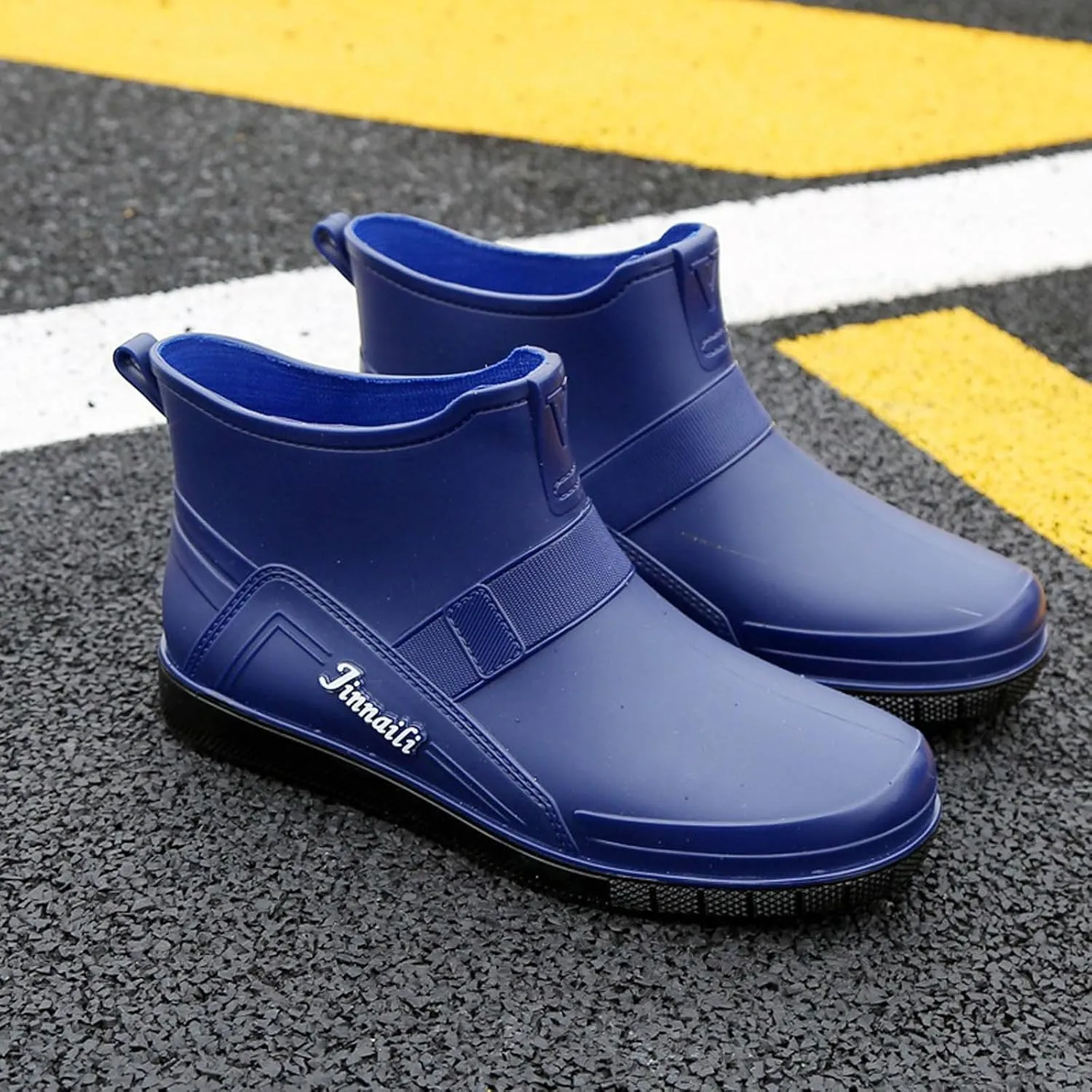 PVC Water Shoes Men's Dining Car Washing Low Top Slip Work Shoes Kitchen Shoes Rubber Gardening Boots Men