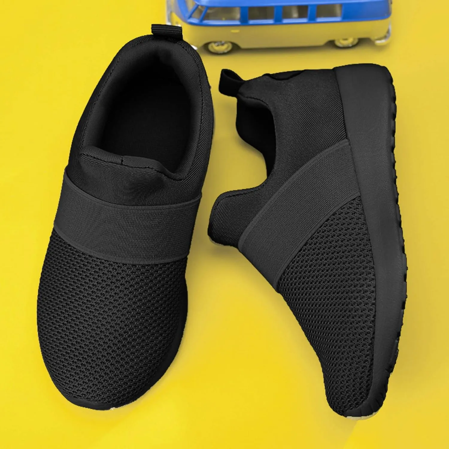 QIJGS Toddler/Little Kid Boys Girls Shoes Running Sneakers Athletic Tennis Walking Shoes-black-21
