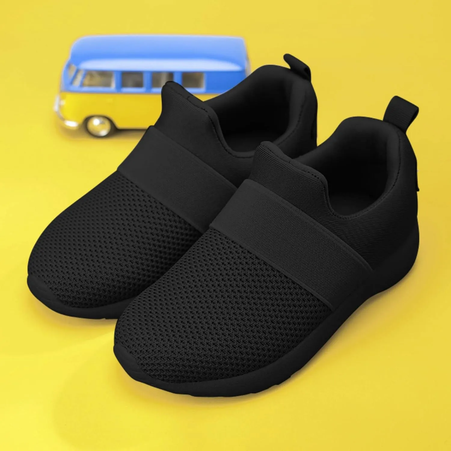 QIJGS Toddler/Little Kid Boys Girls Shoes Running Sneakers Athletic Tennis Walking Shoes-black-21