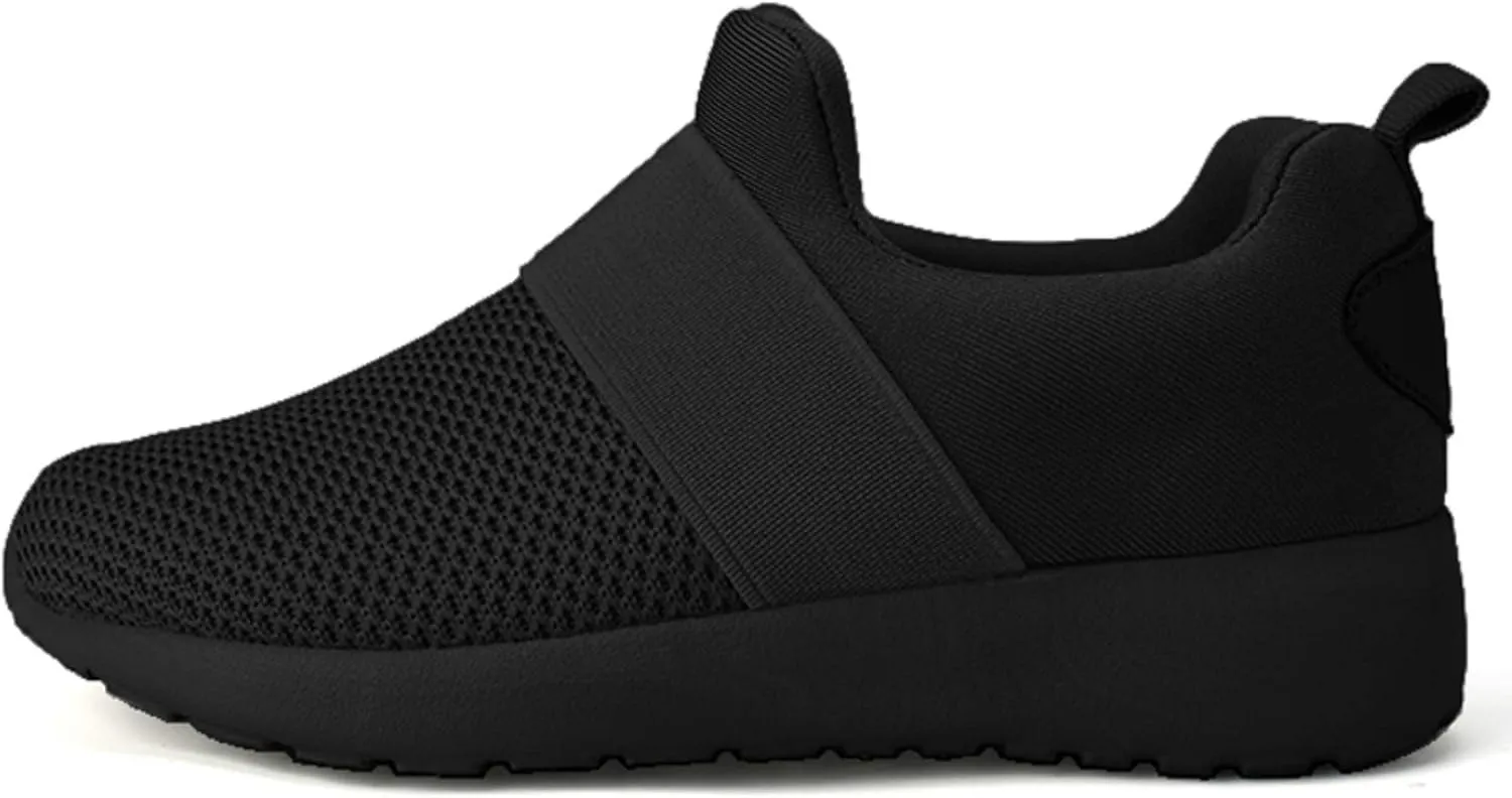QIJGS Toddler/Little Kid Boys Girls Shoes Running Sneakers Athletic Tennis Walking Shoes-black-21