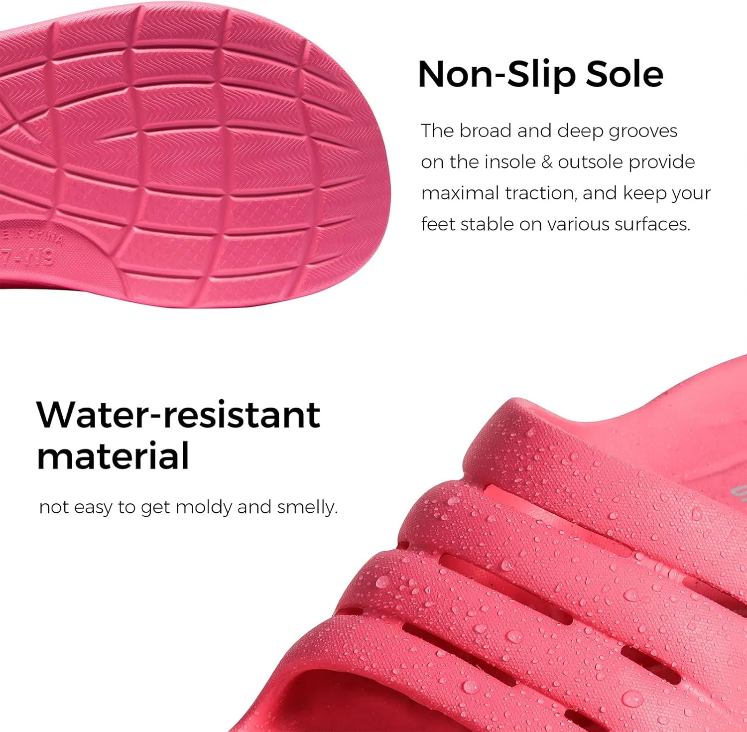 Recovery Sandals for Men and Women Orthotic Plantar Fasciitis Sandals with Arch Support Unisex Thick Slides with Cushion