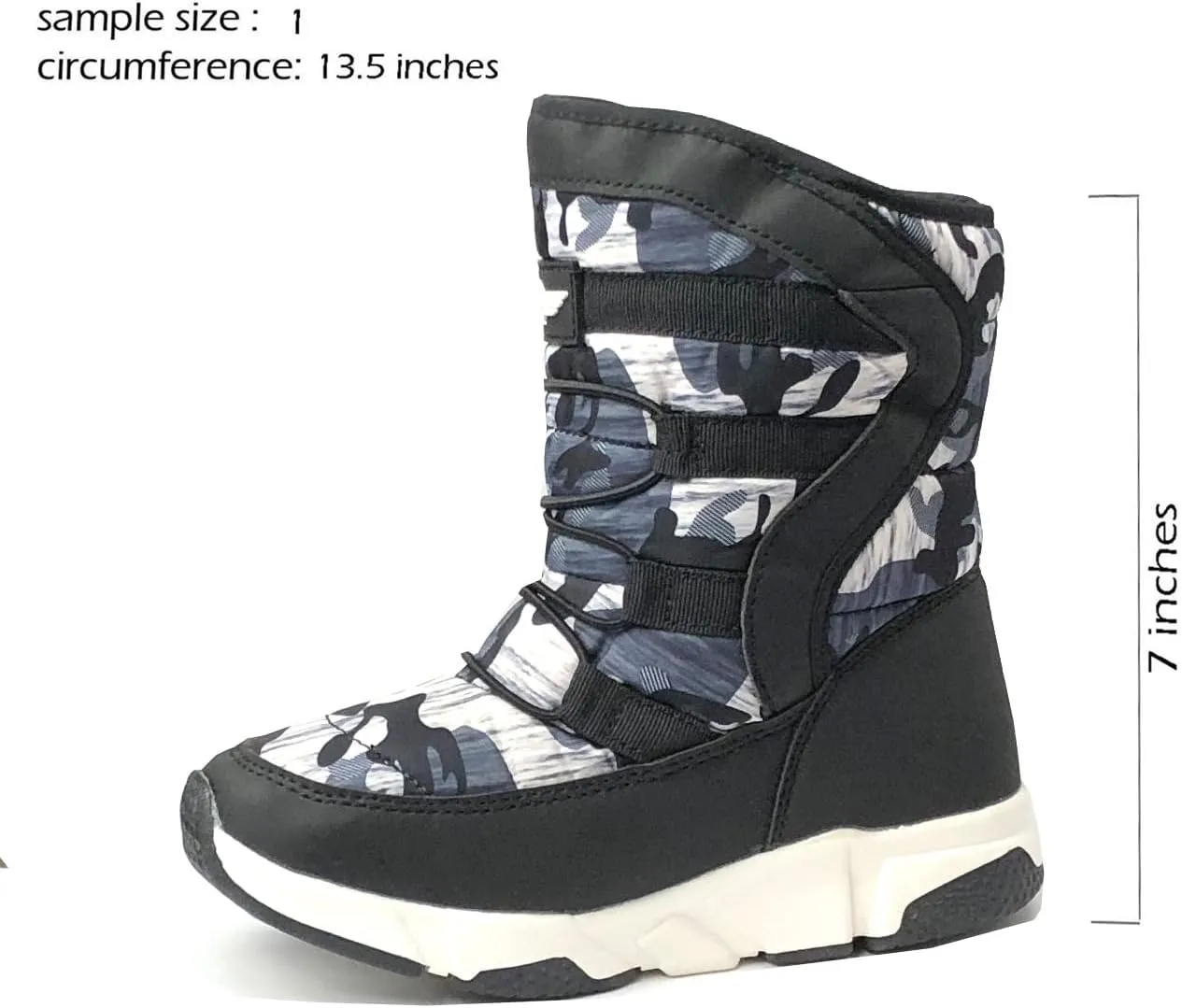 REDVOLUTION Unisex Snow Boots Slip-Resistant Waterpoof Winter Fashion Shoe (Toddler/Little Kid/Big Kid)