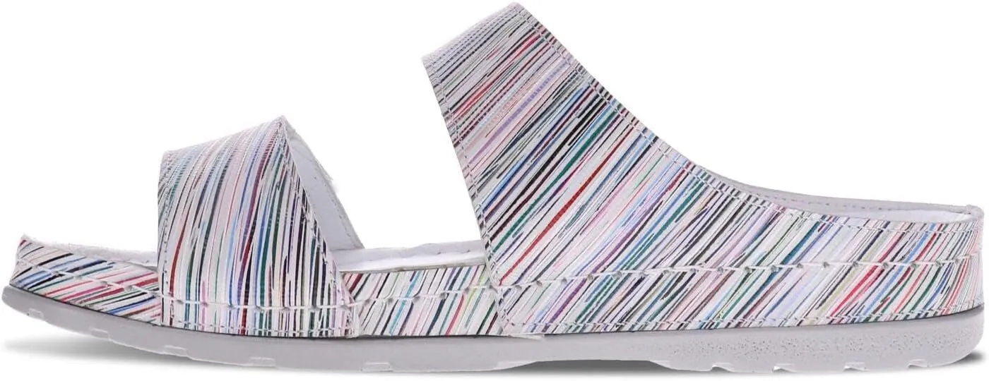 Revere Palma Women's Slide Sandals - Premium Leather - Contoured Footbed with Arch Support - Adjustable Straps with Oversized Square Buckle - Lug Sole