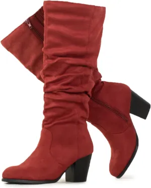 RF ROOM OF FASHION Women's WIDE CALF Slouchy Knee High Boots