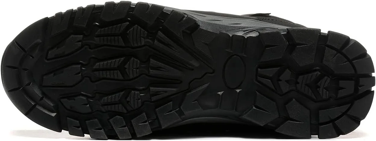 ROCKMARK Men's Warm Snow Boots, Fur Lined Waterproof Winter Shoes, Outdoor Anti-Slip Lightweight Snow Boots