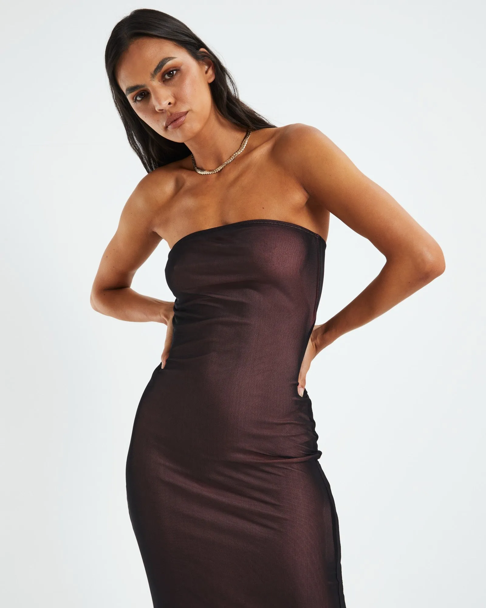 Rosbandi Dress Black/Pink