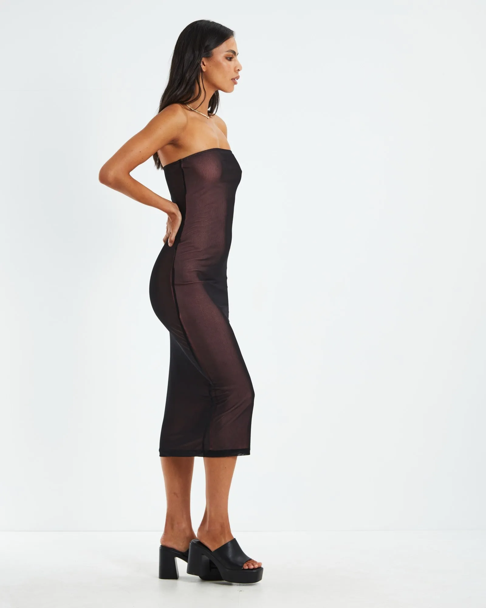 Rosbandi Dress Black/Pink