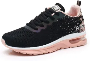 RUMPRA Women Sneakers Lightweight Air Cushion Gym Fashion Shoes Breathable Walking Running Athletic Sport