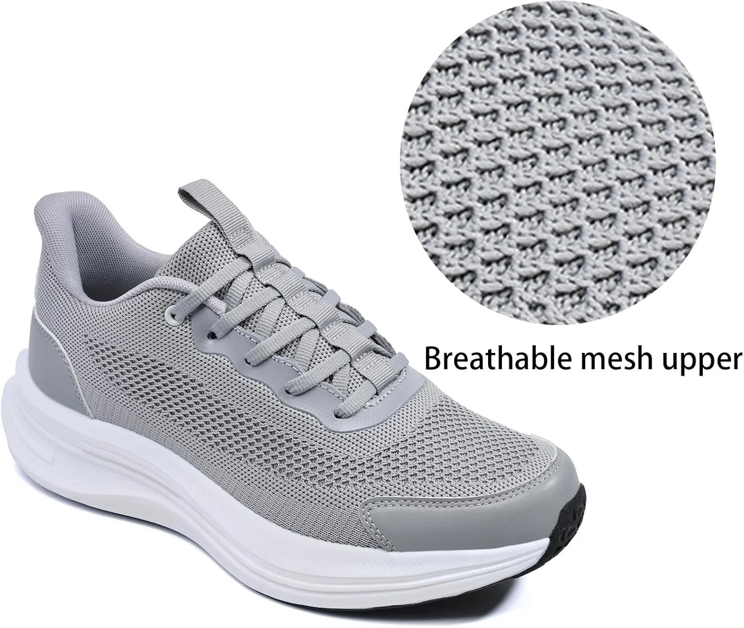 Running Shoes for Men Slip On Walking Shoes Tennis Gym Workout Shoes Breathable Non Slip Cushioning Sneakers